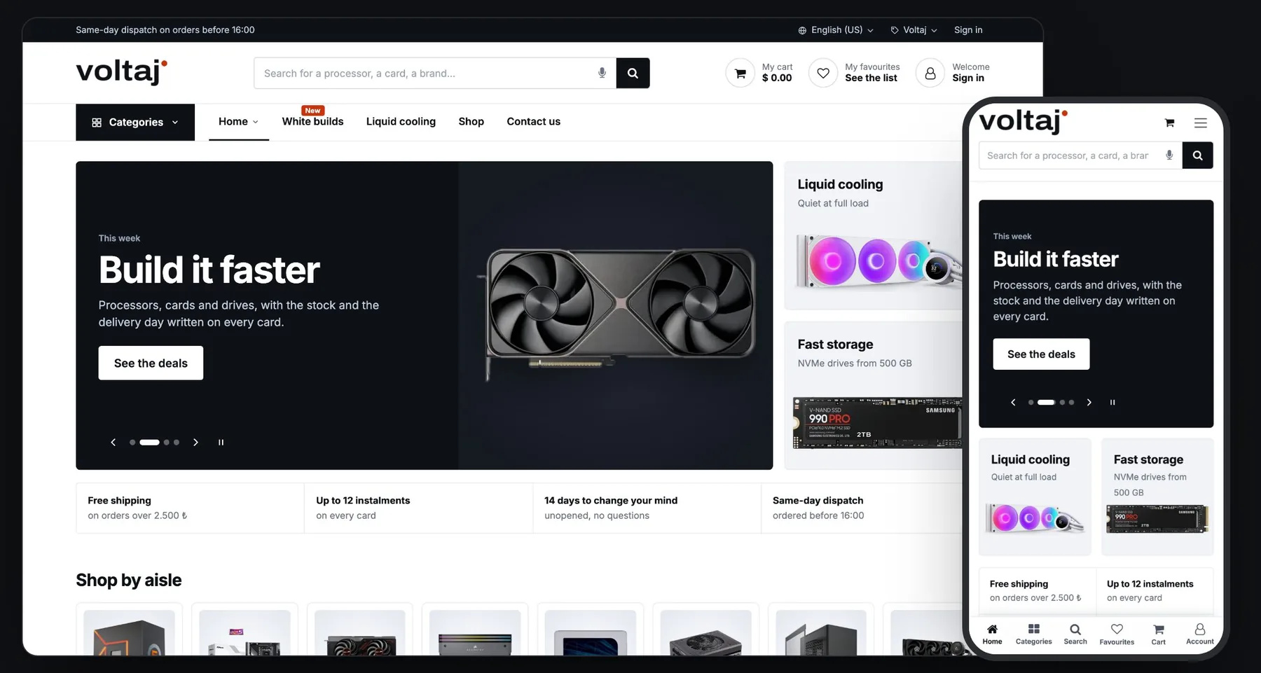 Voltaj on desktop and phone